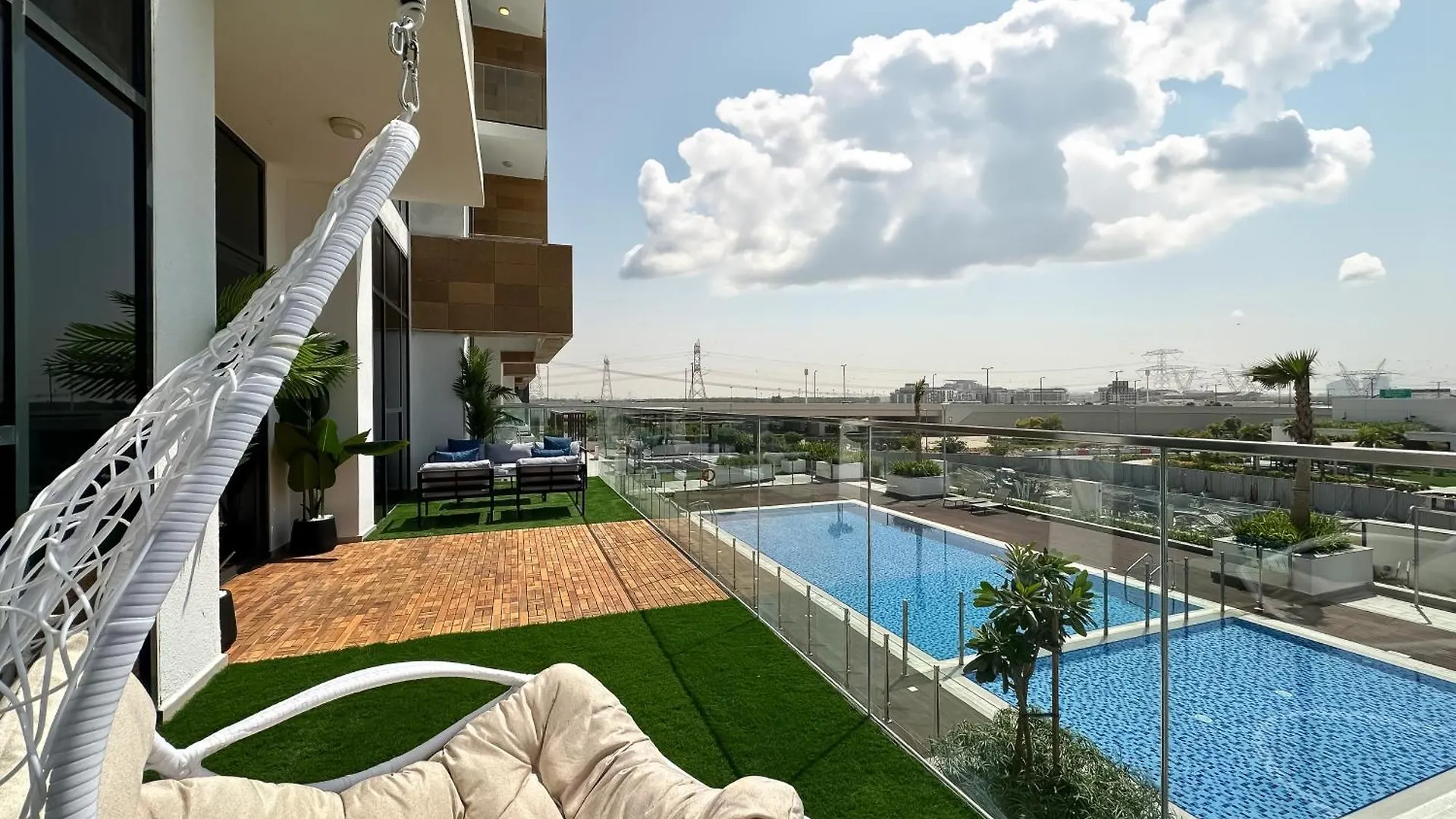 Exquisite 2Br Oasis W Pool View In Meydan Apartment Dubai